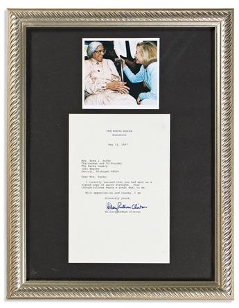 (CIVIL RIGHTS.) Wide-ranging collection of Rosa Parks memorabilia from her personal attorney.